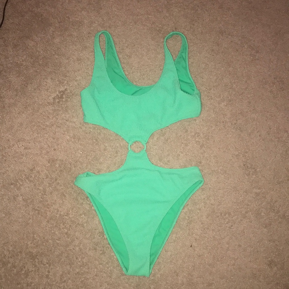 Pacsun neon green one piece